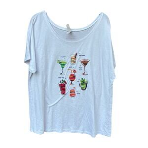 Cutwater spirits cocktail promotional White Russian White Graphic Top size large